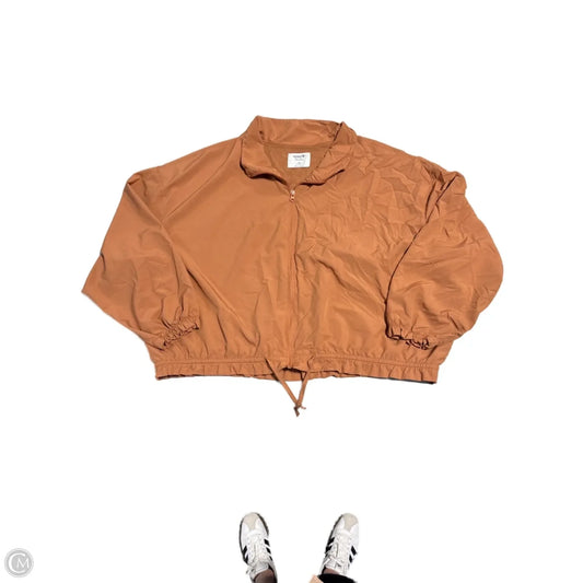 Jacket Windbreaker By Old Navy In Brown, Size: 3x