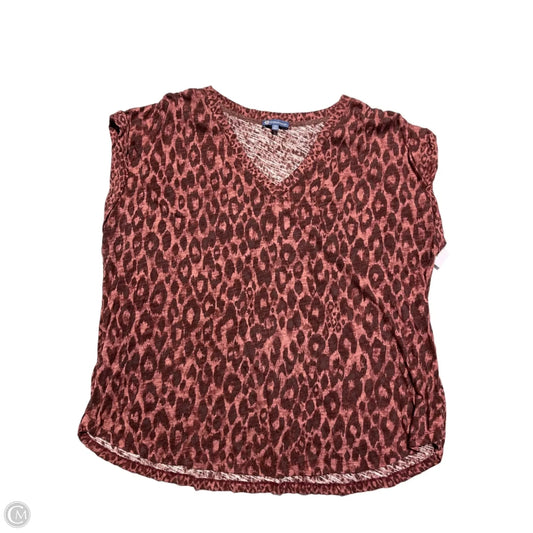 Top Short Sleeve By Democracy In Animal Print, Size: 3x