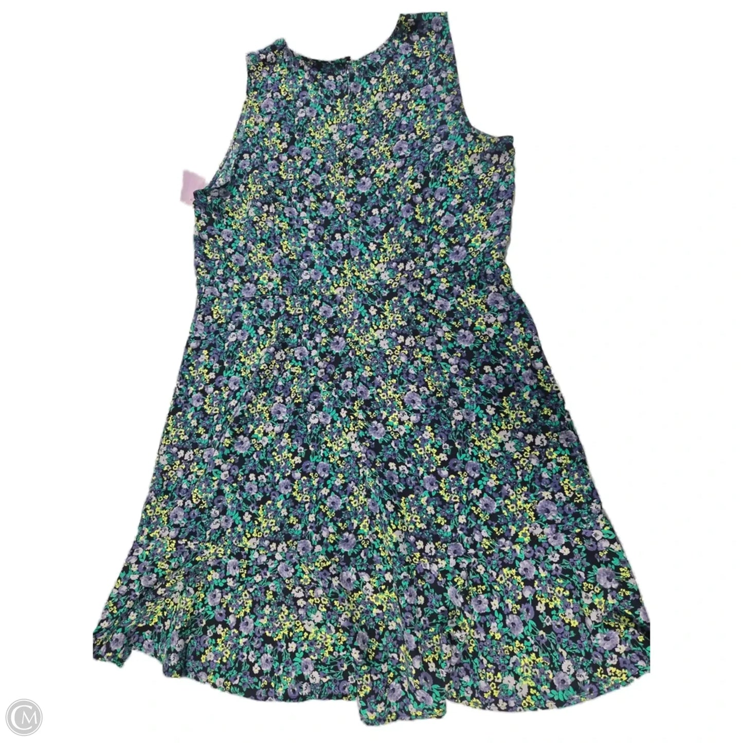 Dress Casual Midi By Loft In Floral Print, Size: Xl