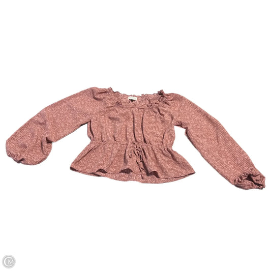 Top Long Sleeve By Universal Thread In Pink, Size: S