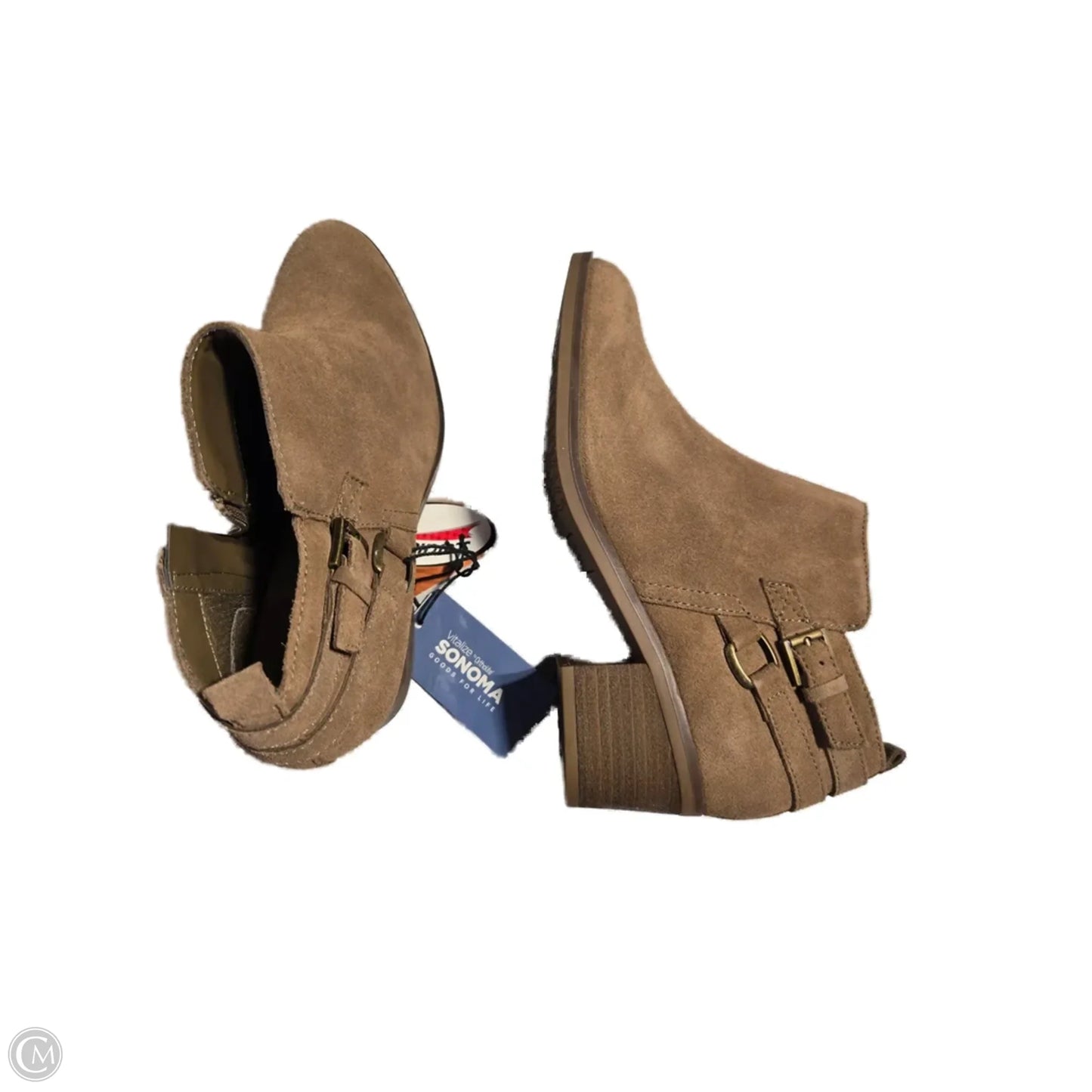 Boots Ankle Heels By Sonoma In Tan, Size: 7.5