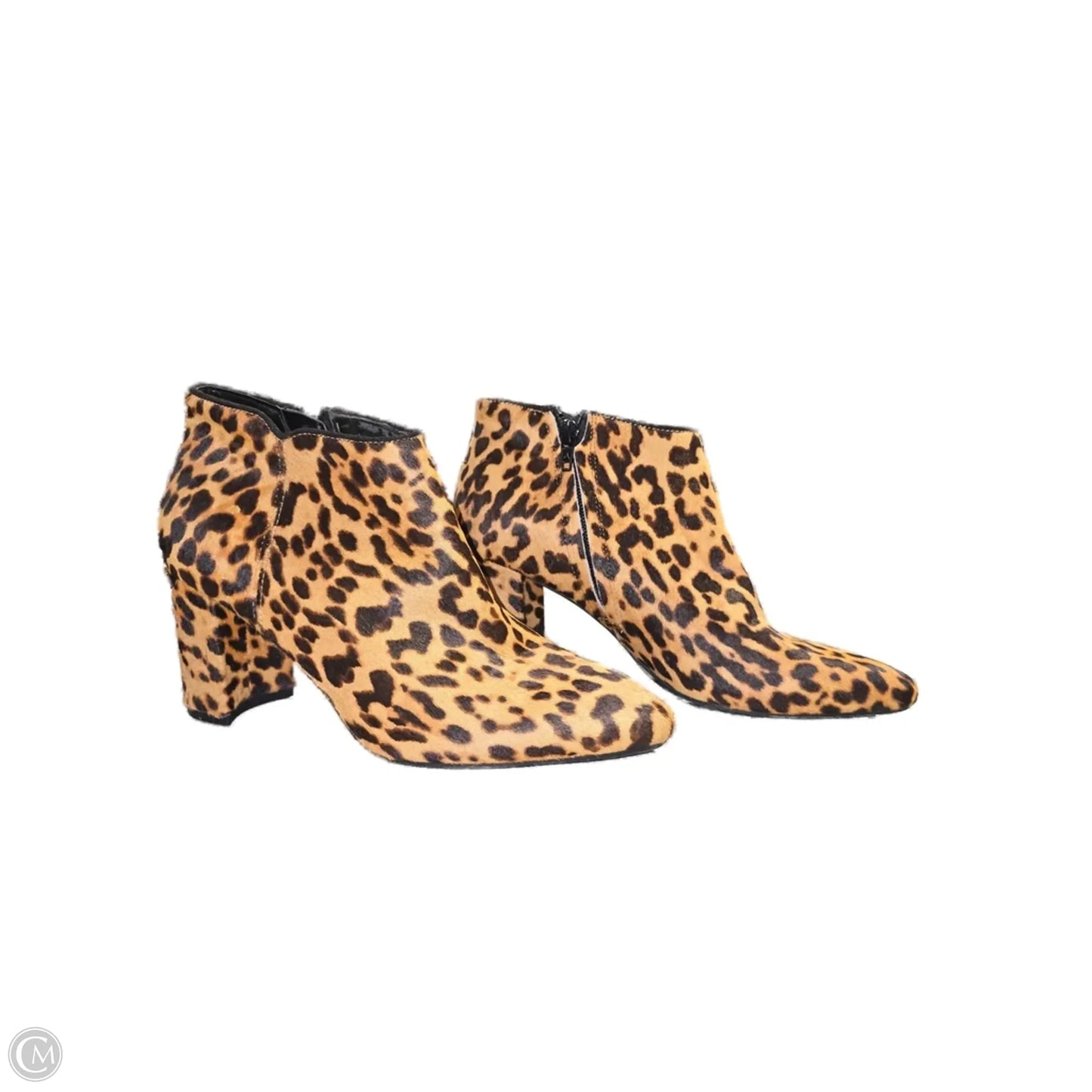 Boots Ankle Heels By Aerosoles In Animal Print, Size: 7