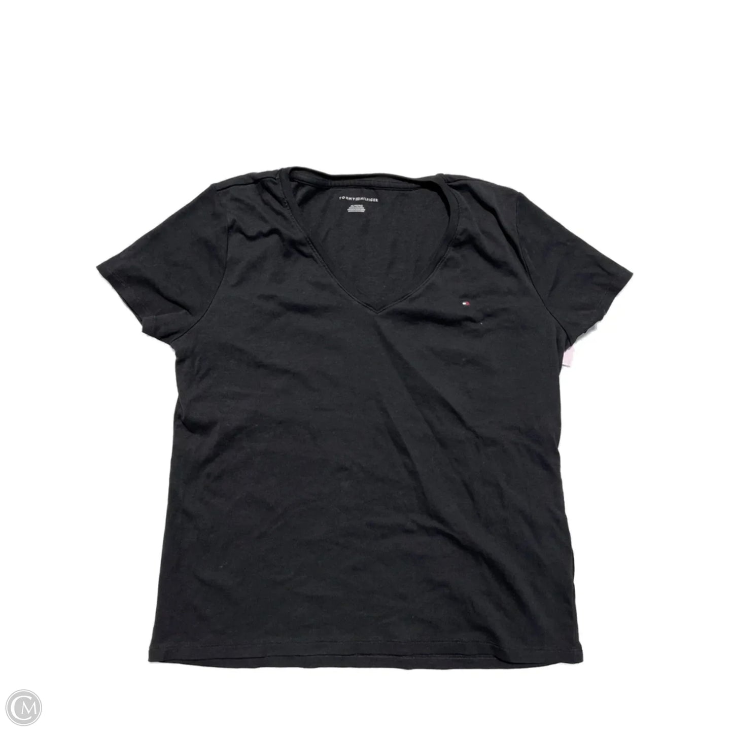 Top Short Sleeve Basic By Tommy Hilfiger In Black, Size: Xxl
