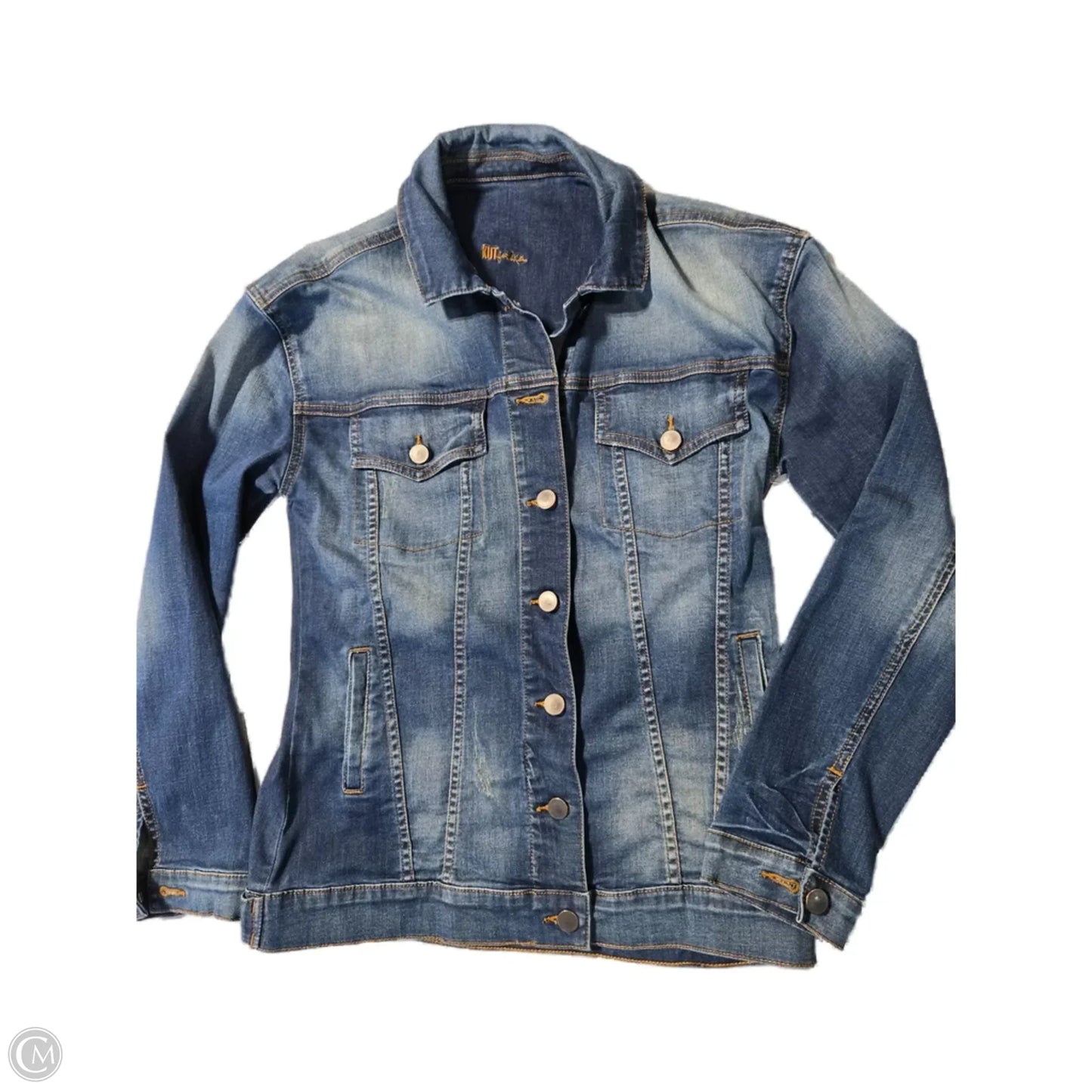 Jacket Denim By Kut In Blue Denim, Size: Xs