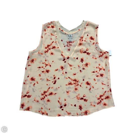 Tank Top By Worthington In Peach, Size: L