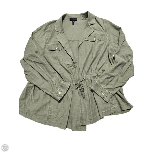 Jacket Shirt By Lane Bryant In Green, Size: 3x