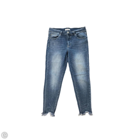 Jeans Skinny By Flying Monkey In Blue Denim, Size: 16