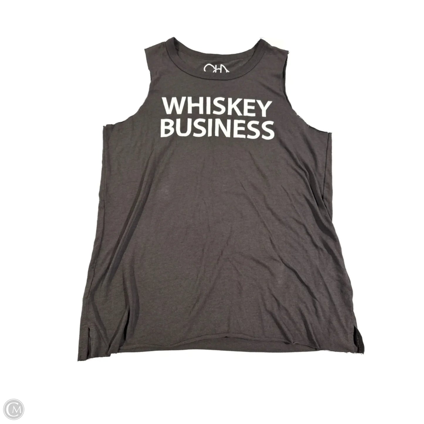 Top Sleeveless Basic By Chaser In Grey, Size: S