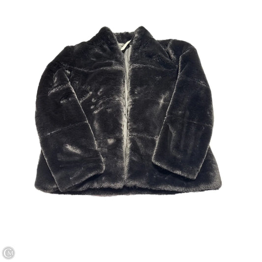 Coat Faux Fur & Sherpa By Simply Vera In Black, Size: L