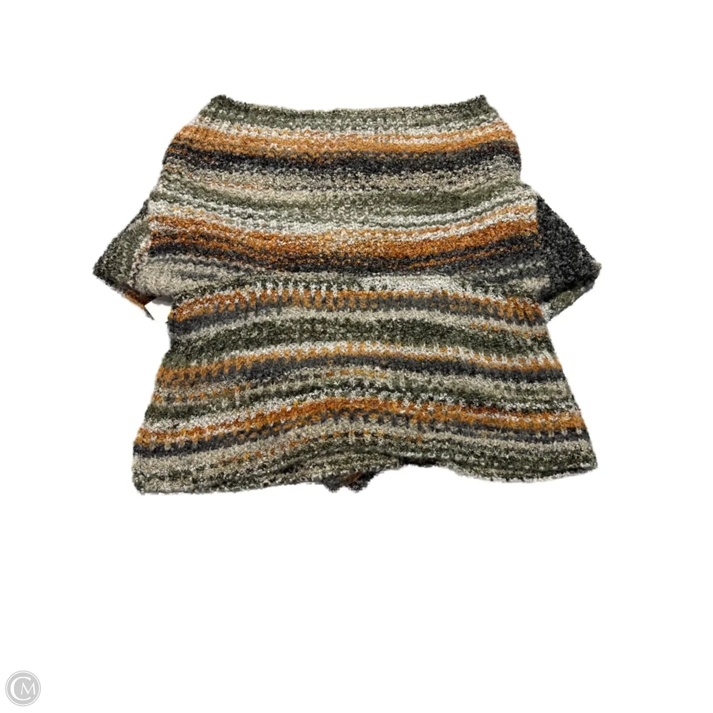 Sweater By Fashion Nova In Green & Orange, Size: L