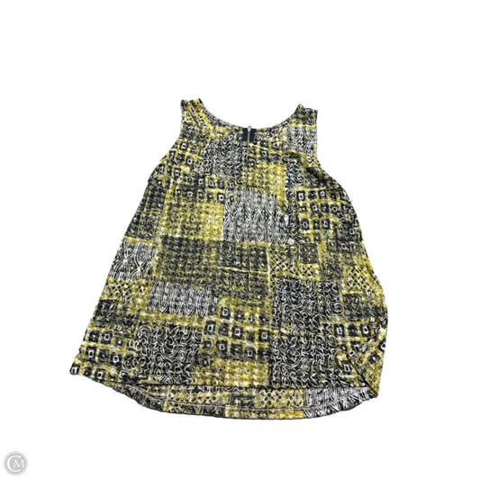 Tank Top By Relativity In Black & Gold, Size: 1x