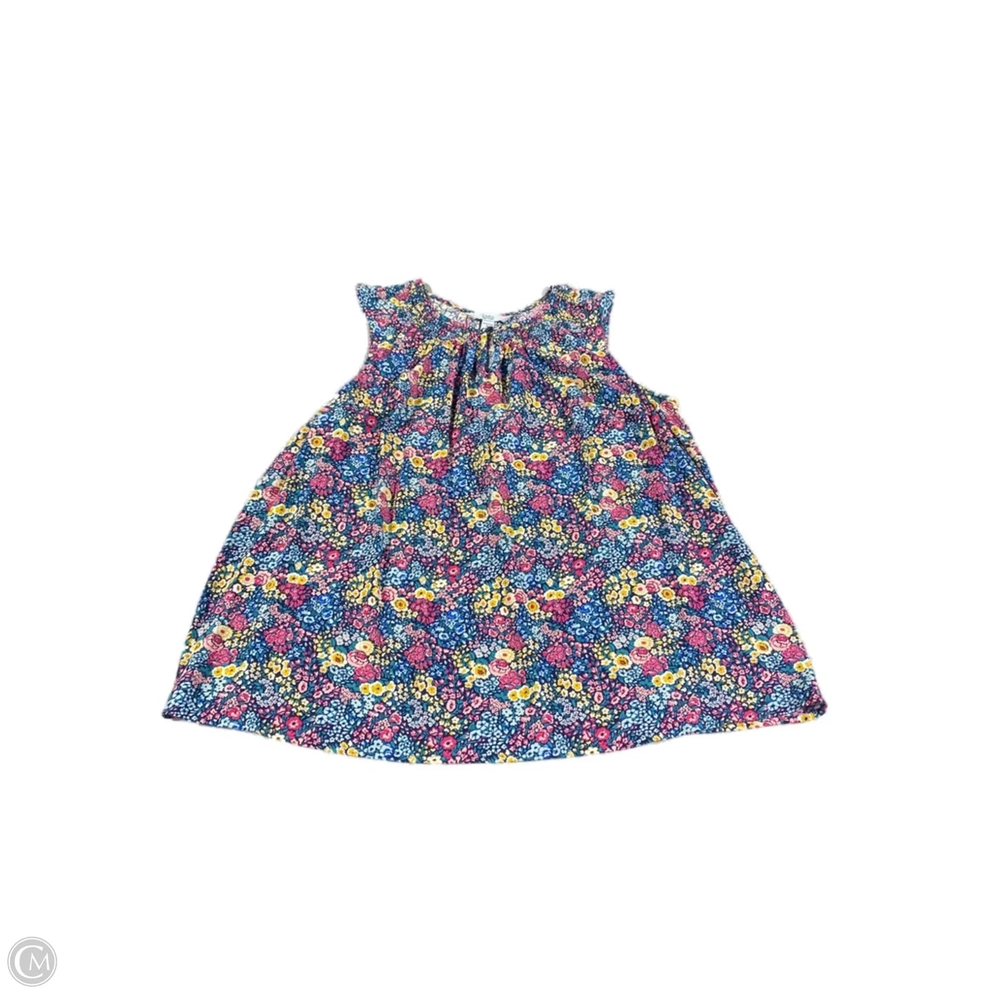 Tank Top By Croft And Barrow In Floral Print, Size: 1x