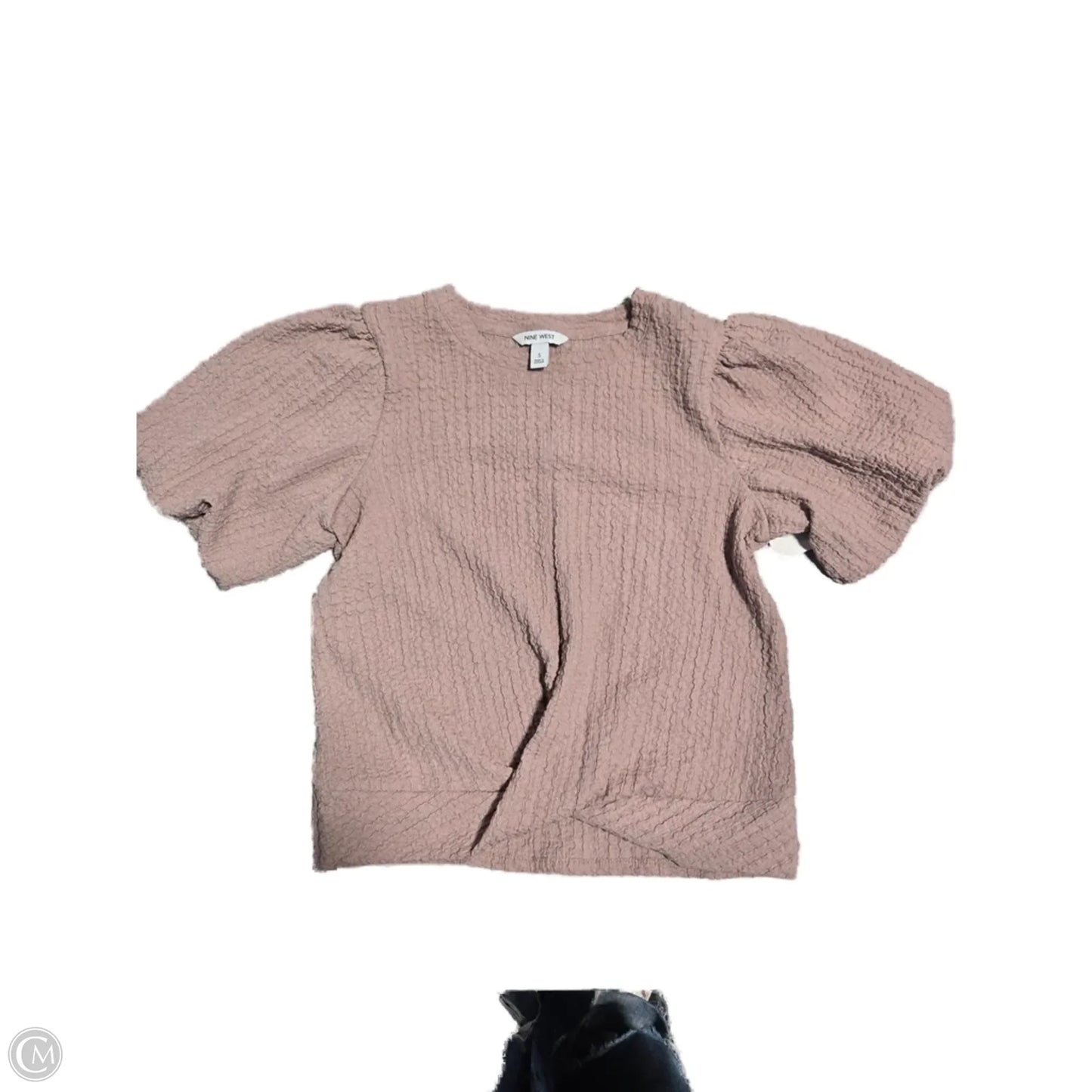 Top Short Sleeve By Nine West In Pink, Size: S