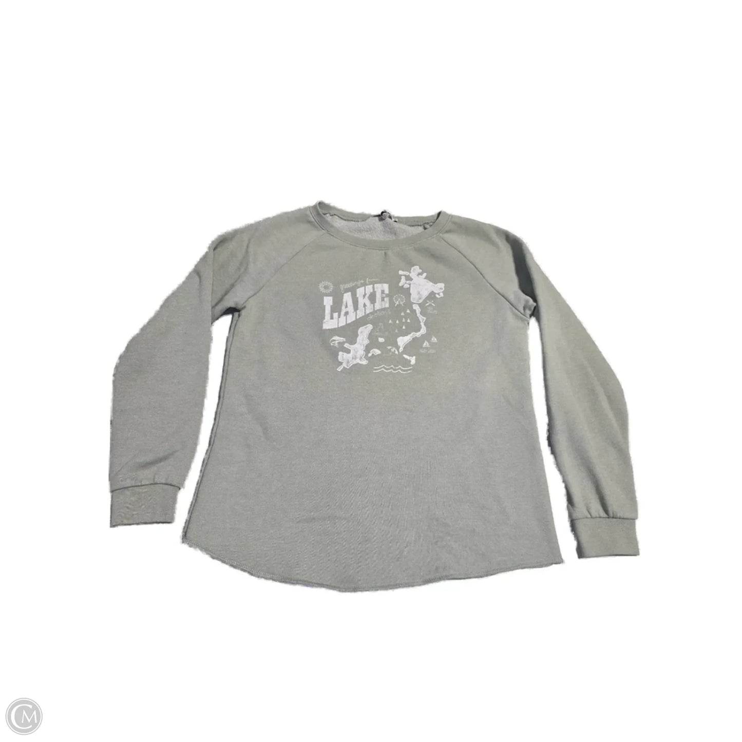 Sweatshirt Crewneck By Cmc In Green, Size: S