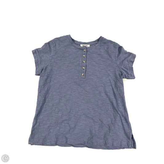 Top Short Sleeve Basic By Nine West In Blue, Size: M