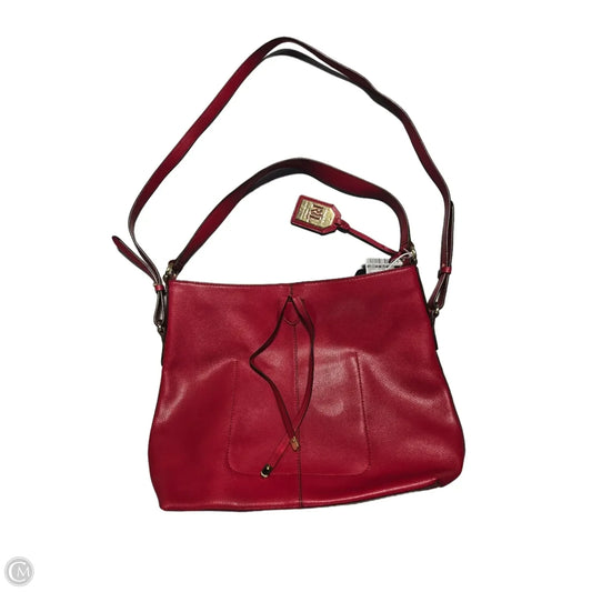 Handbag Leather By Lauren By Ralph Lauren, Size: Medium