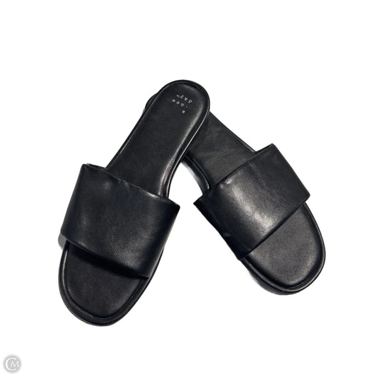 Sandals Flats By A New Day In Black, Size: 9