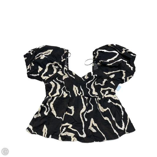 Top Short Sleeve By Nine West In Black, Size: Xl