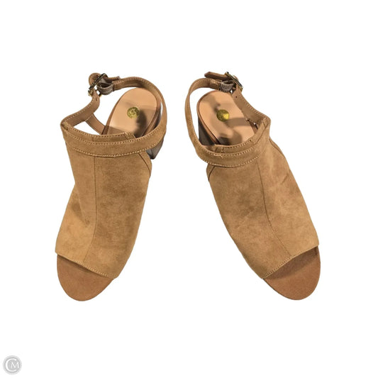 Shoes Heels Block By Dressbarn In Tan, Size: 9.5
