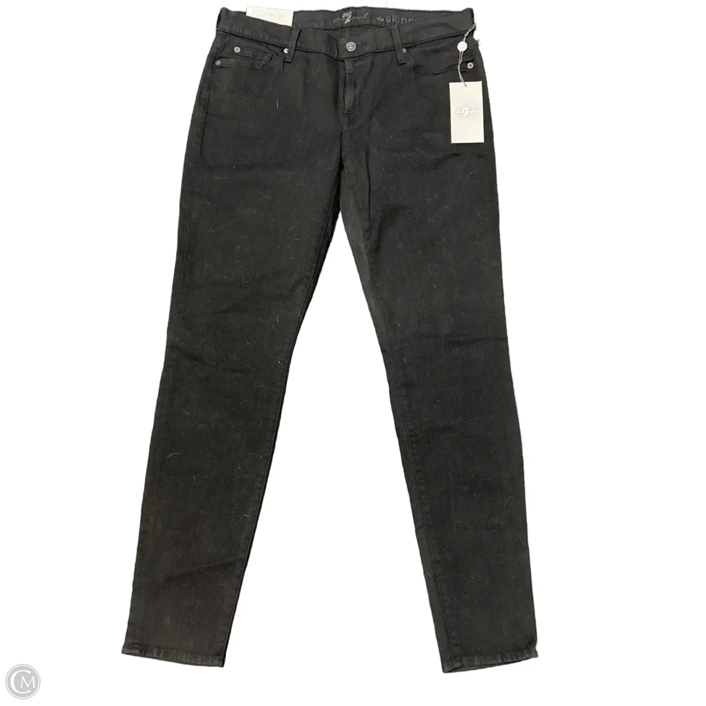 Jeans Skinny By 7 For All Mankind In Black, Size: 10