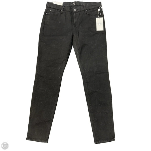 Jeans Skinny By 7 For All Mankind In Black, Size: 10