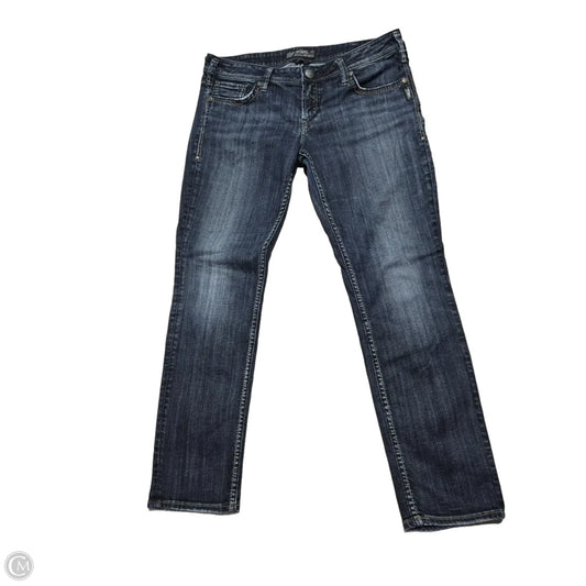 Jeans Skinny By Silver In Blue Denim, Size: 14