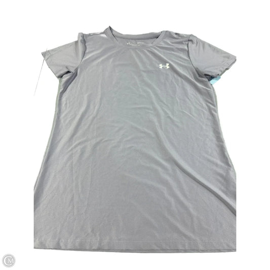 Athletic Top Short Sleeve By Under Armour In Purple, Size: S