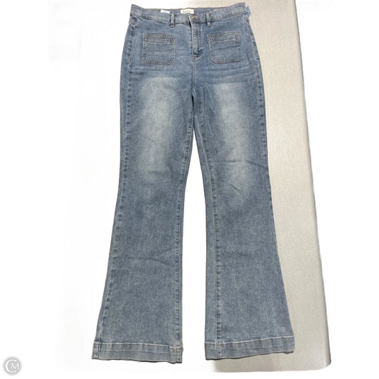 Jeans Flared By Nicole Miller In Blue Denim, Size: 10