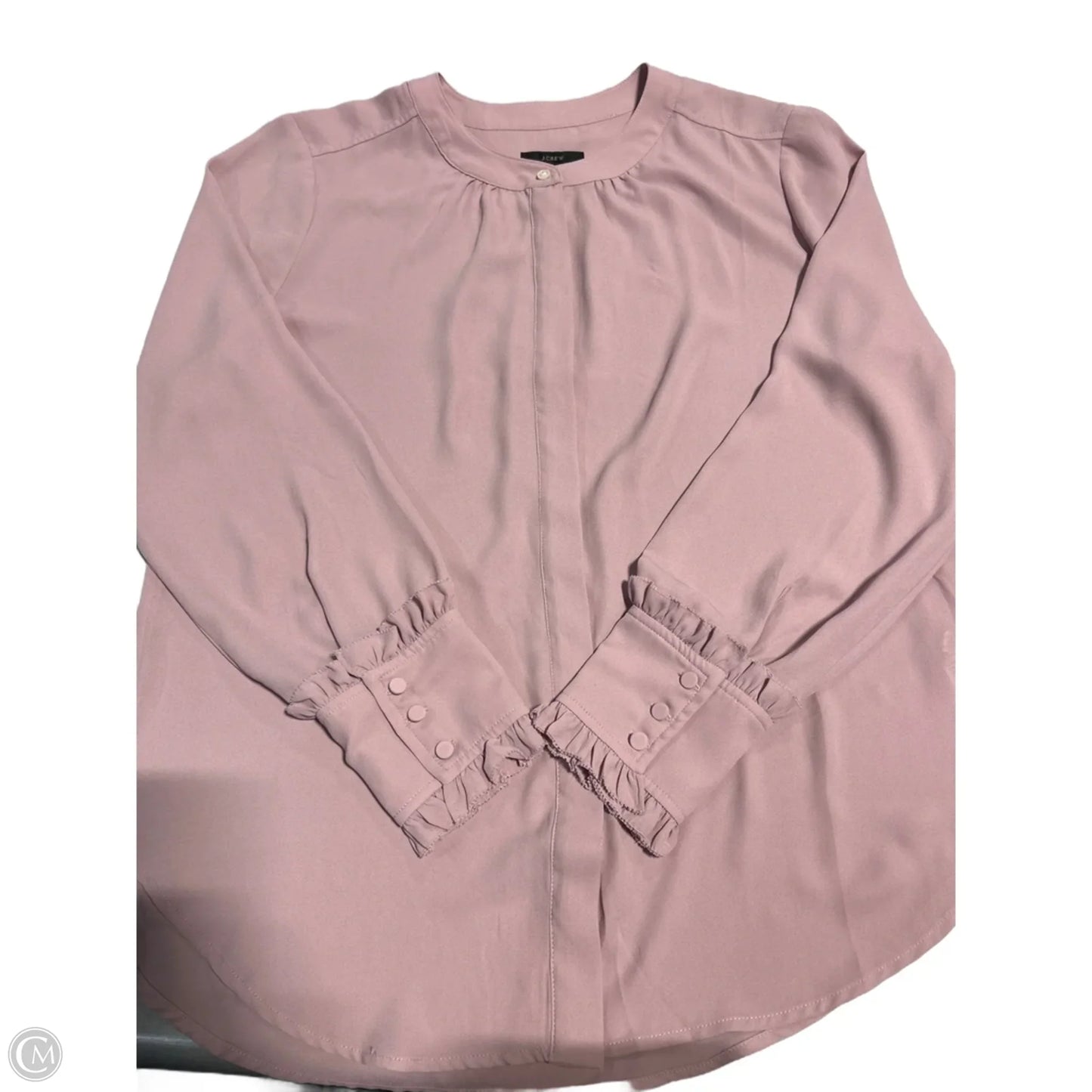 Top Long Sleeve By J. Crew In Pink, Size: M