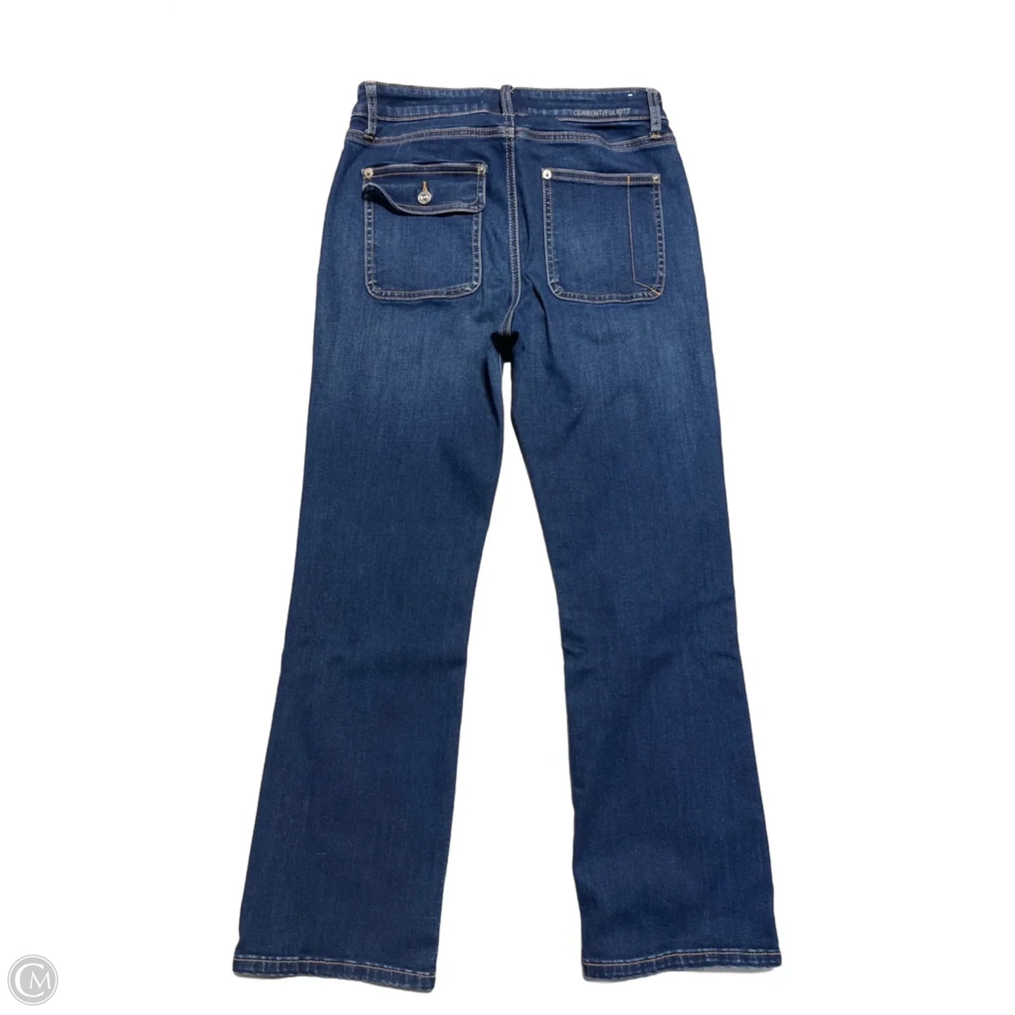 Jeans Wide Leg By Current Elliott In Blue Denim, Size: 6