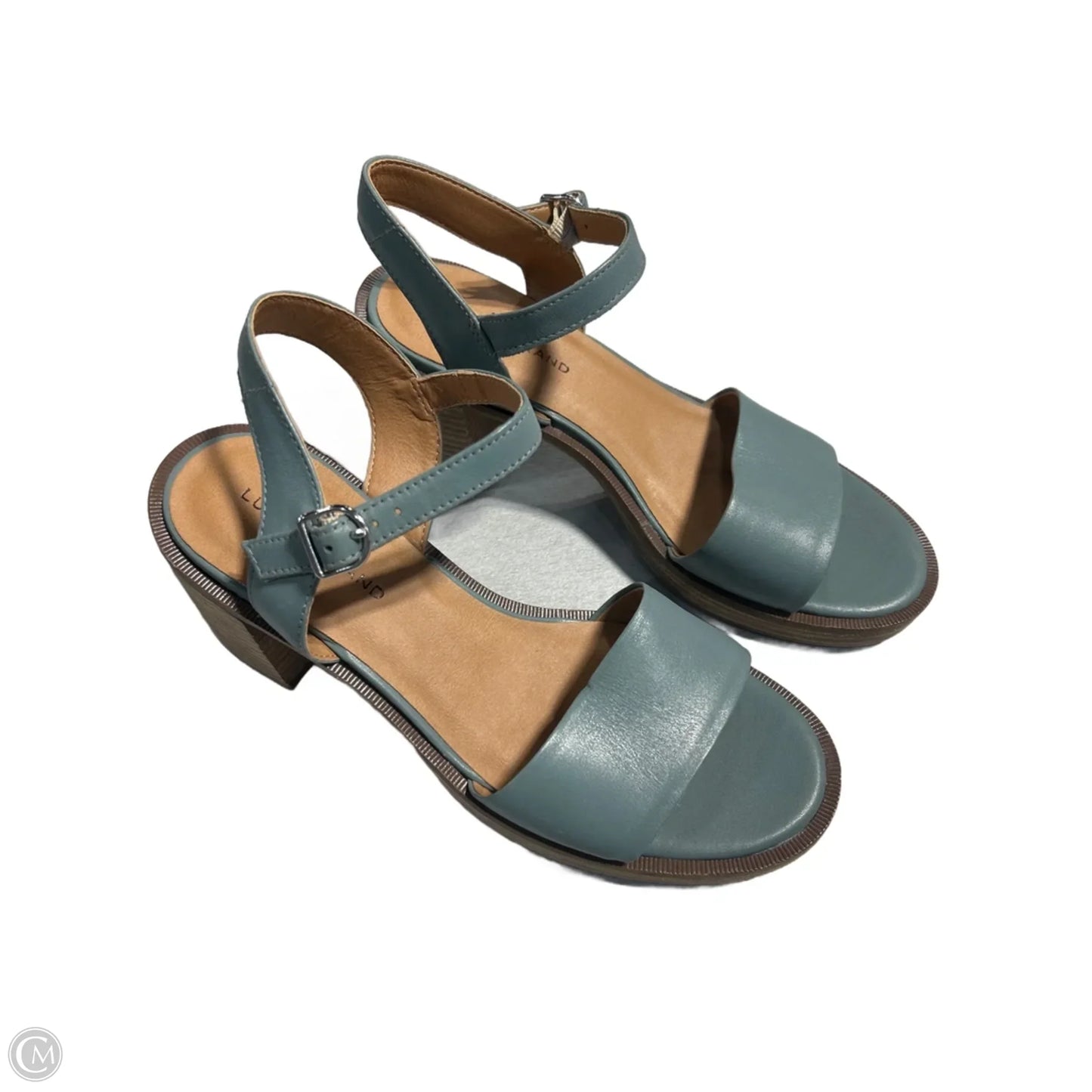 Shoes Heels Block By Lucky Brand In Green, Size: 8.5