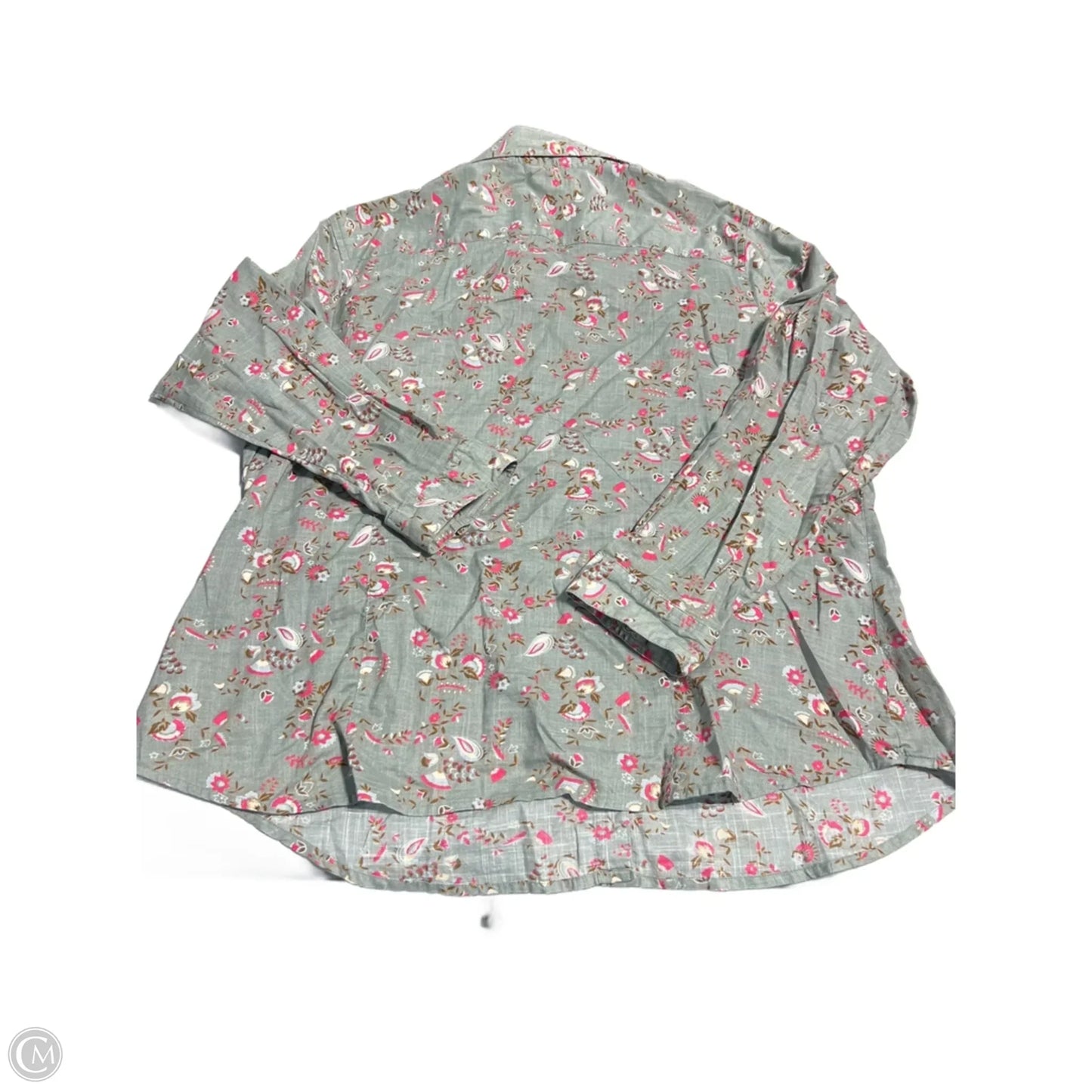 Top Long Sleeve By Alexander Jordan In Floral Print, Size: Xl