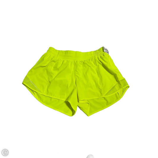 Athletic Shorts By Lululemon In Yellow, Size: 8
