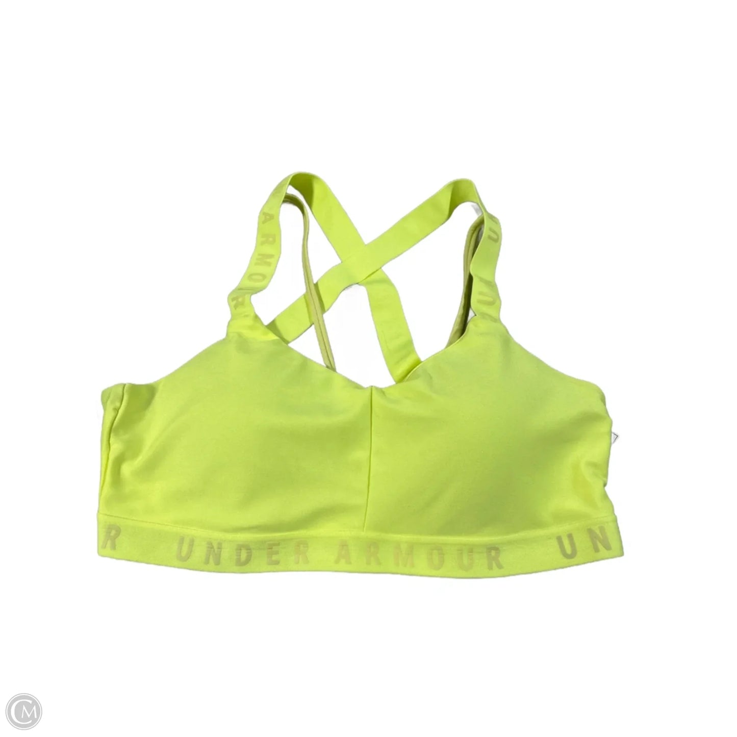 Athletic Bra By Under Armour In Yellow, Size: L