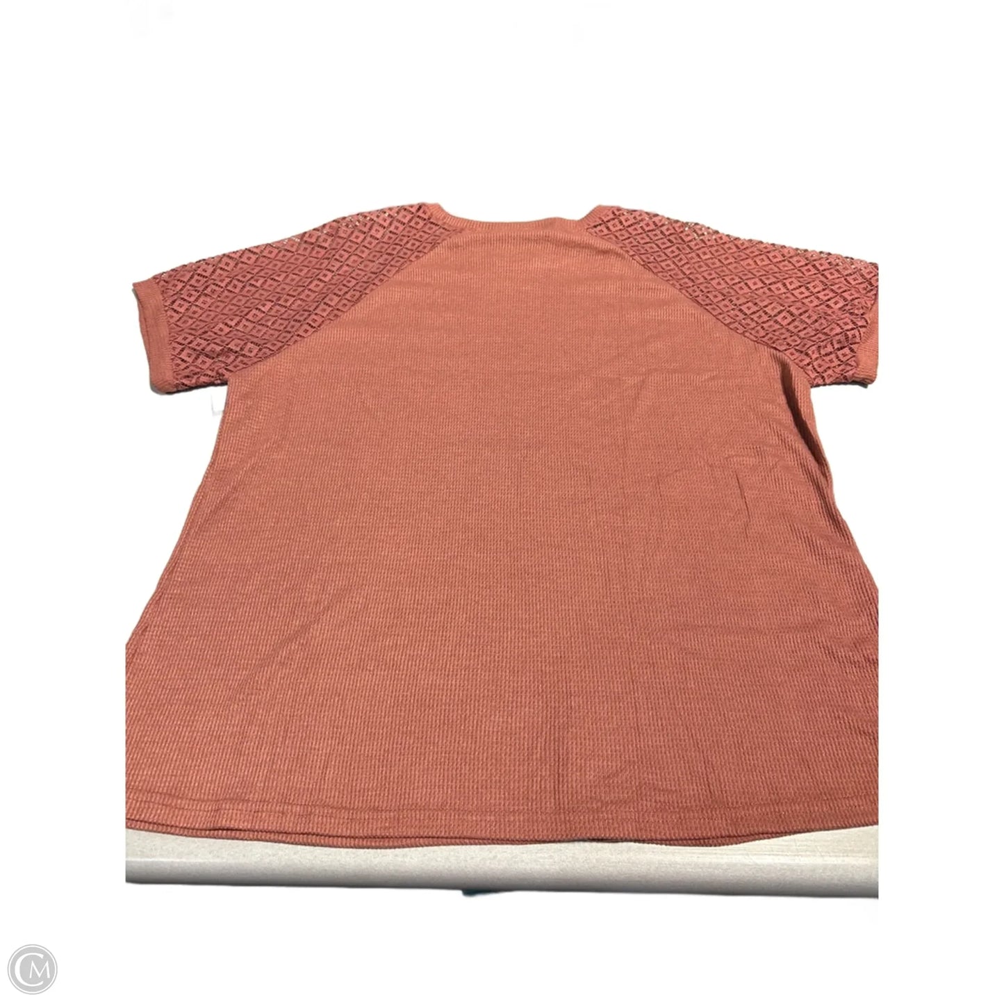 Top Short Sleeve By Cme In Pink, Size: S