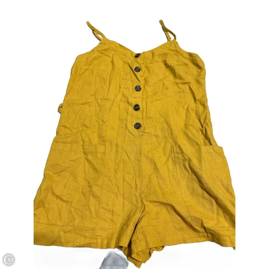 Romper By Cmf In Yellow, Size: M