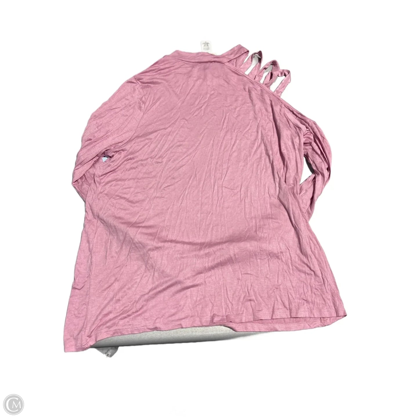 Top Long Sleeve By Bibi In Pink, Size: Xl