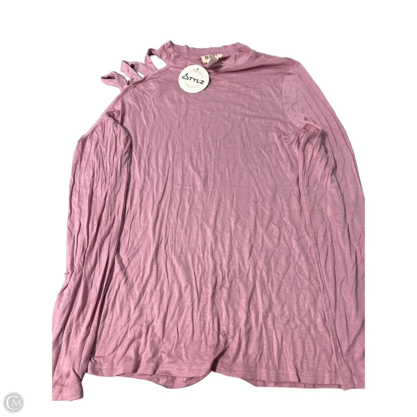 Top Long Sleeve By Bibi In Pink, Size: M