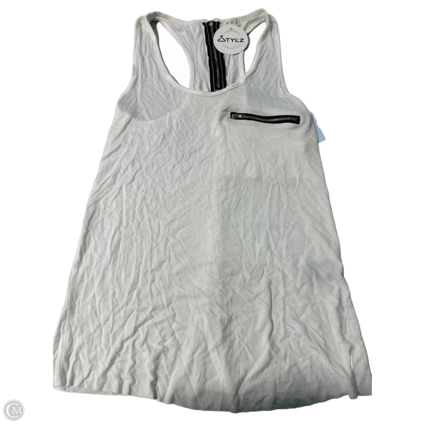 Tank Top By Pol In White, Size: S