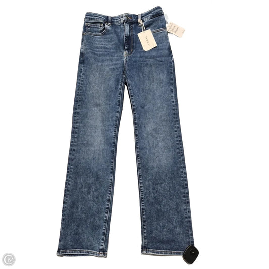 Jeans Straight By Frame In Blue Denim, Size: 6