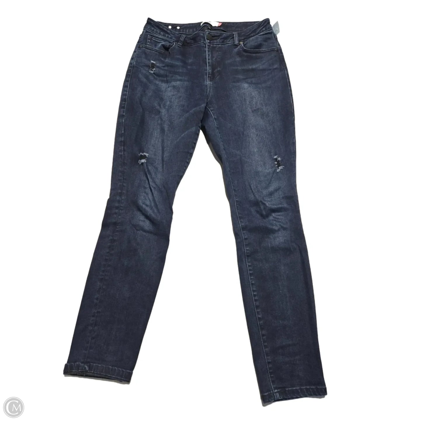 Jeans Skinny By Cabi In Blue Denim, Size: 10