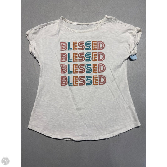 Top Short Sleeve Basic By Daily Thread In White, Size: S