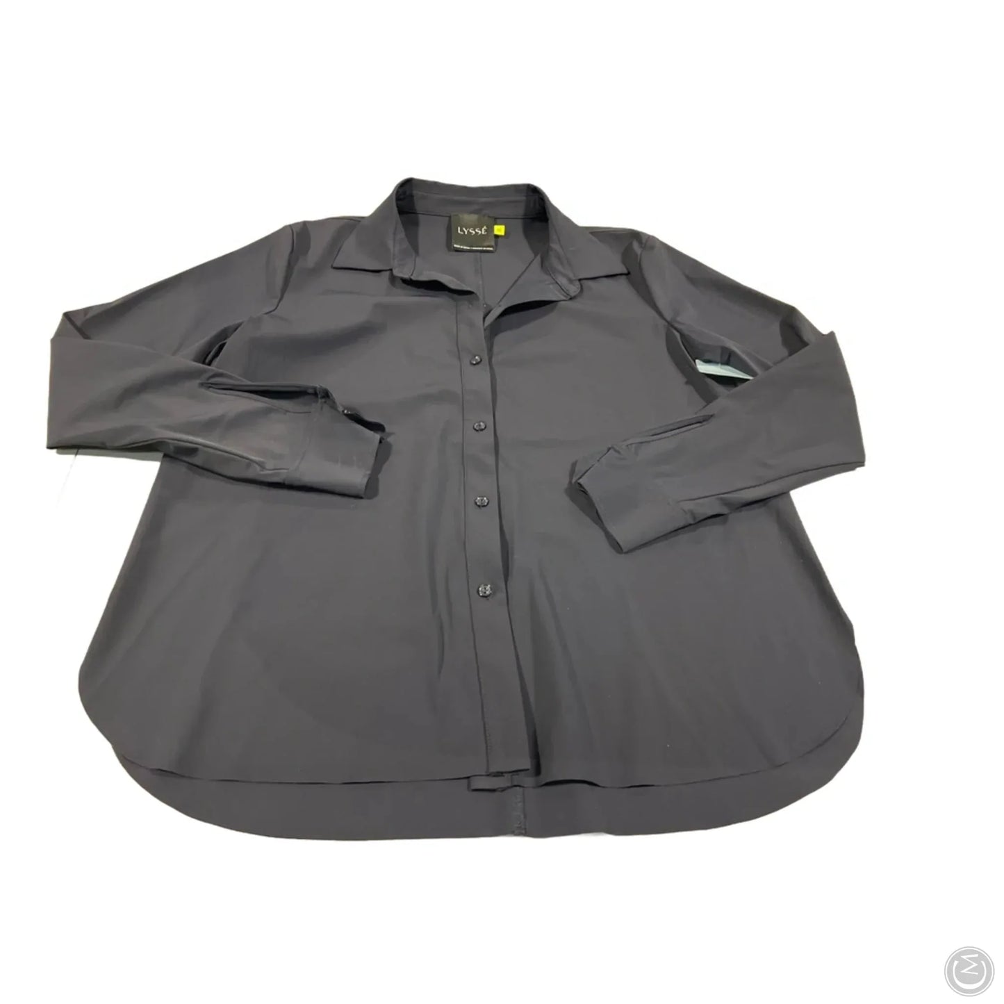 Top Long Sleeve By Lysse In Navy, Size: M