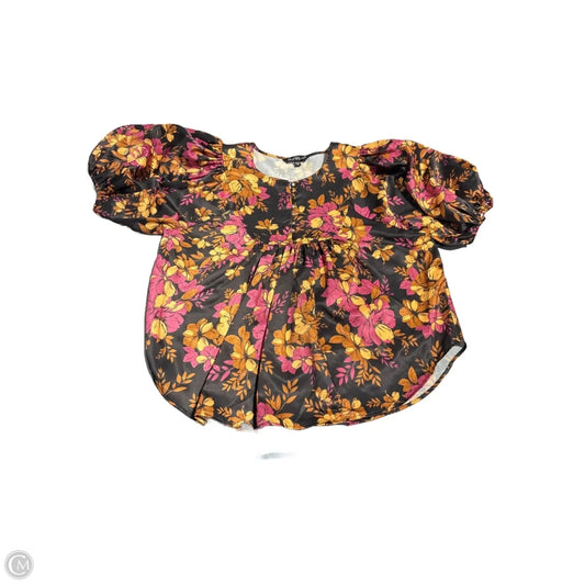 Blouse Short Sleeve By Velvet Heart In Floral Print, Size: M