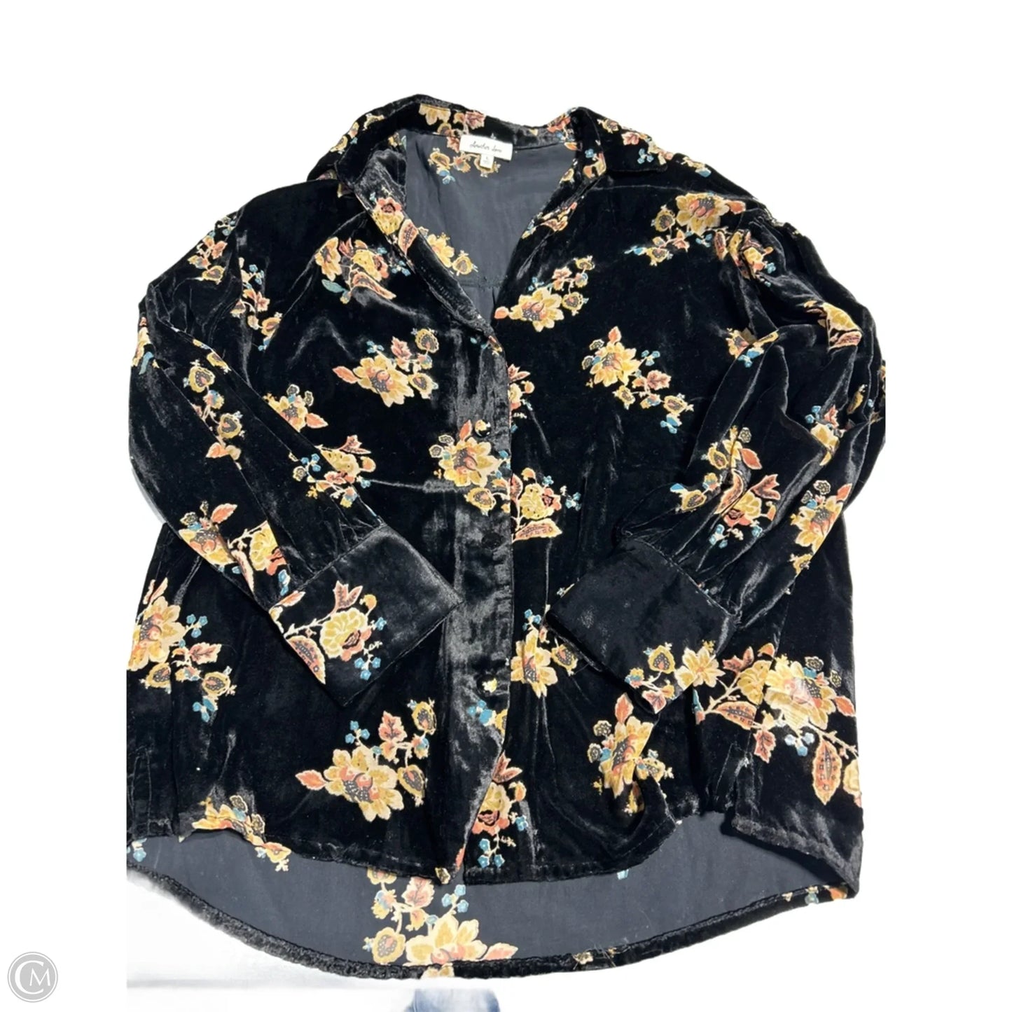 Top Long Sleeve By Another Love In Floral Print, Size: L