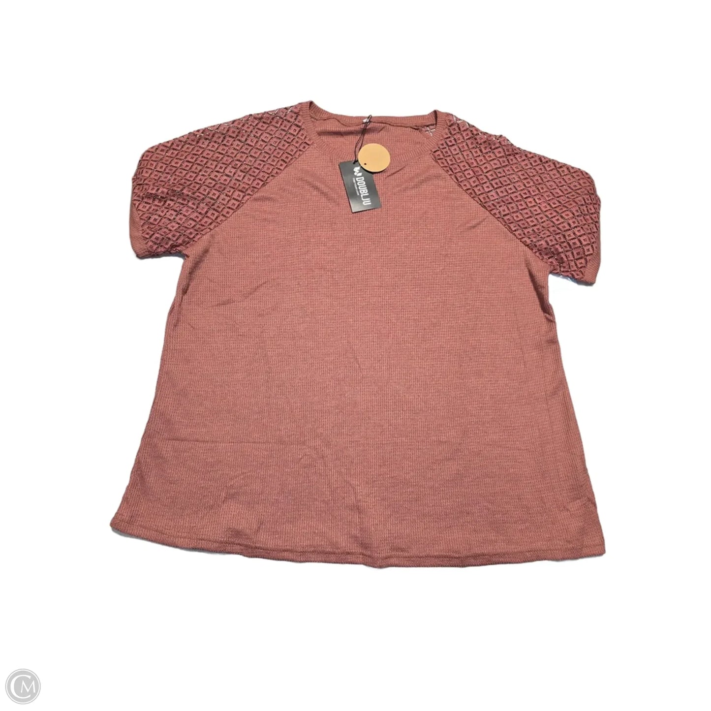 Top Short Sleeve By Cmf In Pink, Size: S