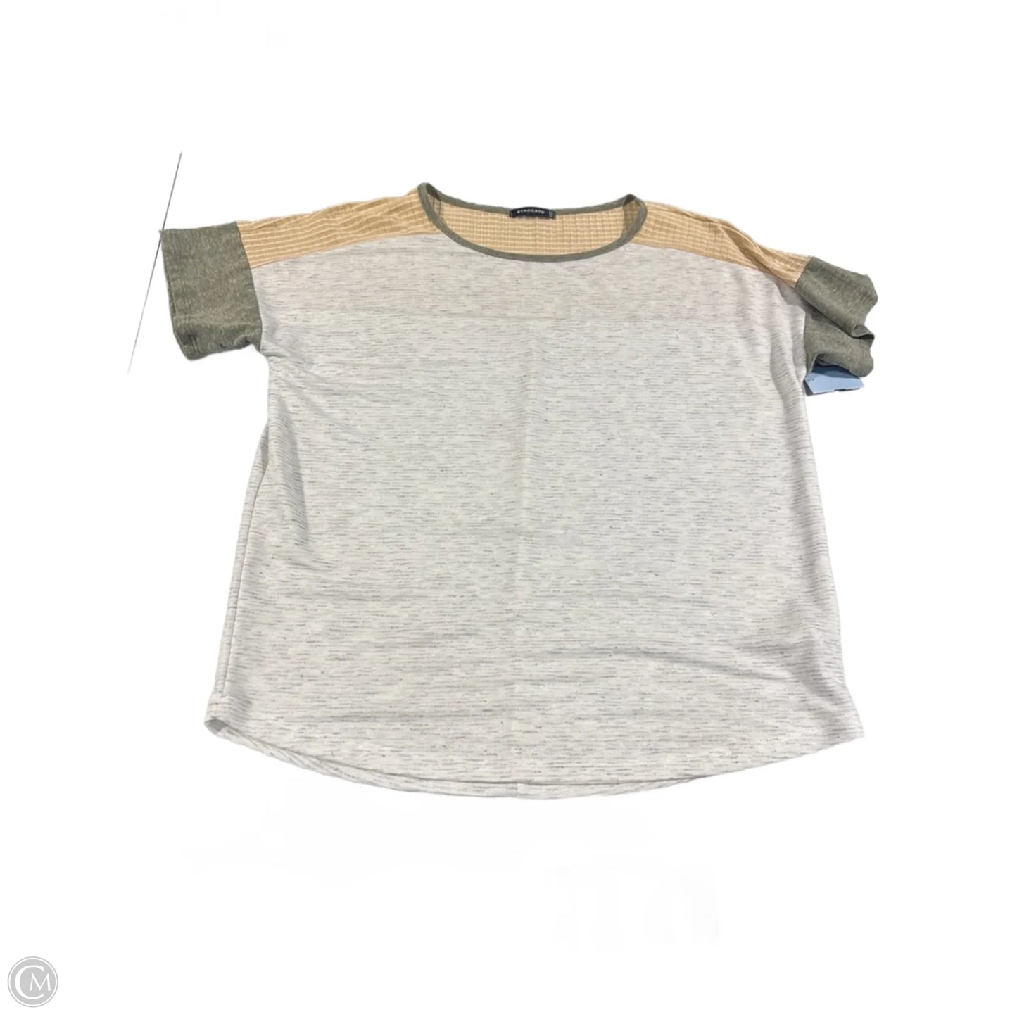 Top Short Sleeve Basic By Staccato In Grey, Size: M