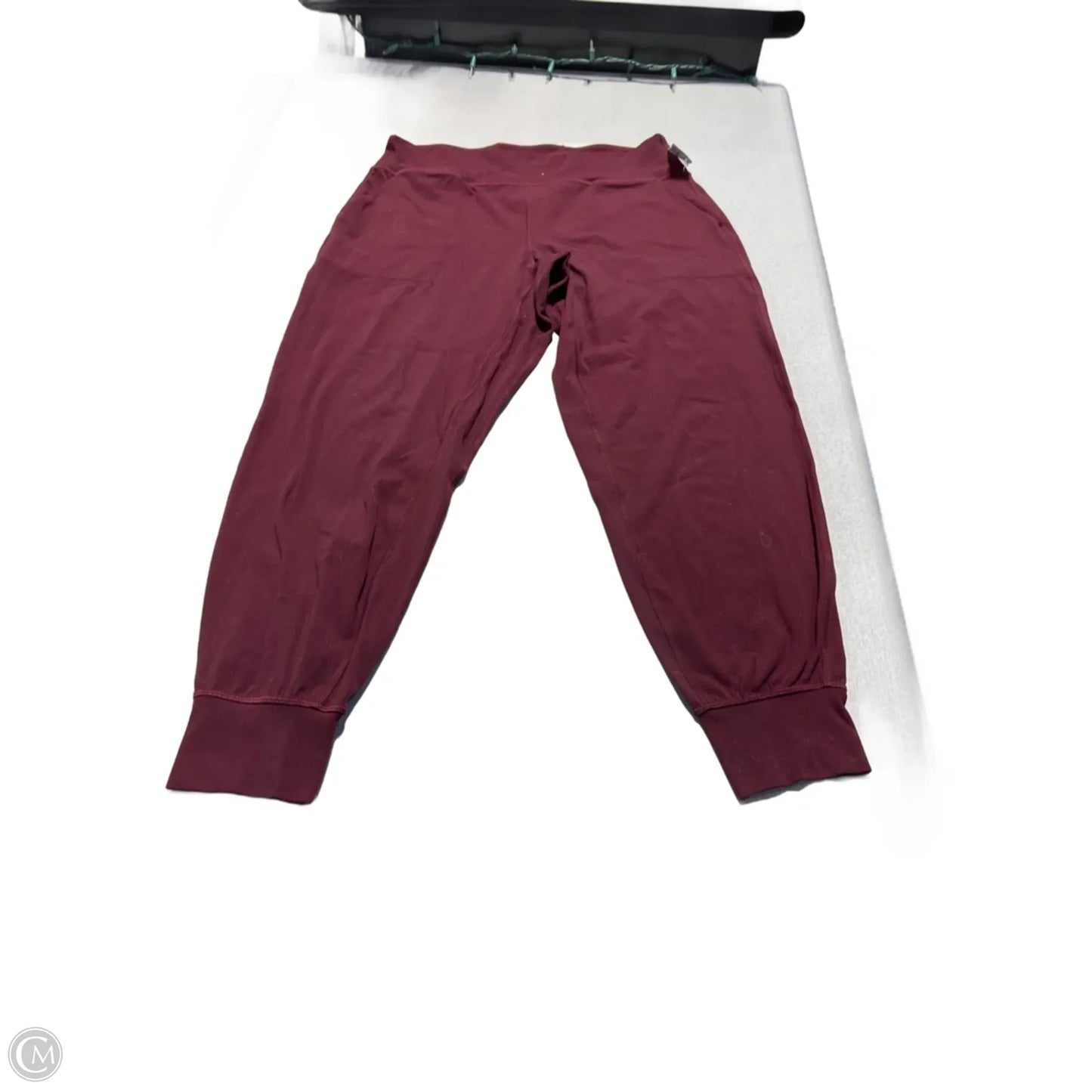 Athletic Pants By Lululemon In Maroon, Size: 12