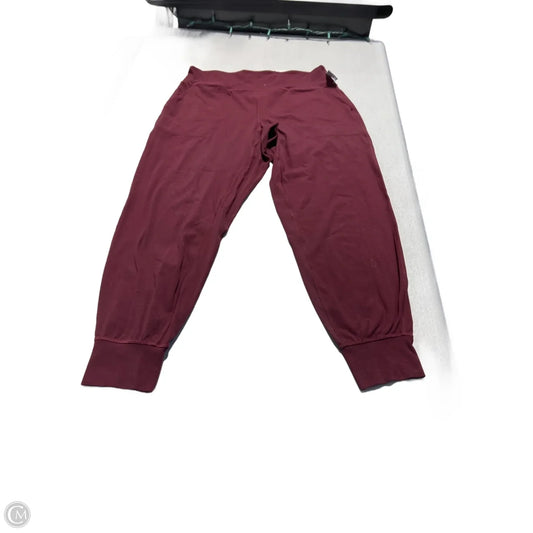 Athletic Pants By Lululemon In Maroon, Size: 12