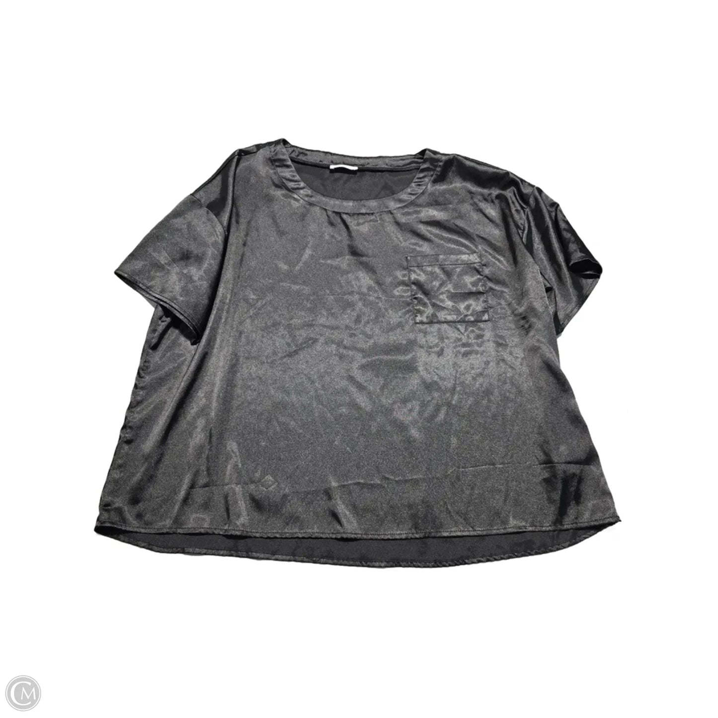 Top Short Sleeve By Ekouaer In Black, Size: Xxl